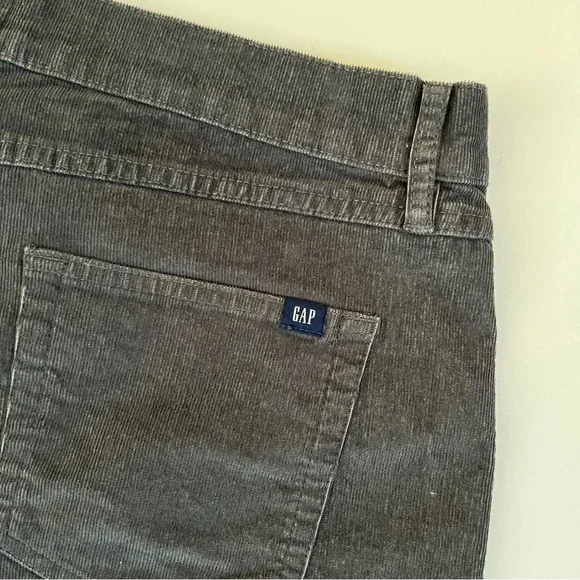GAP Gray Corduroy Shorts Raw Hem Size 10 - Picture 4 of 13